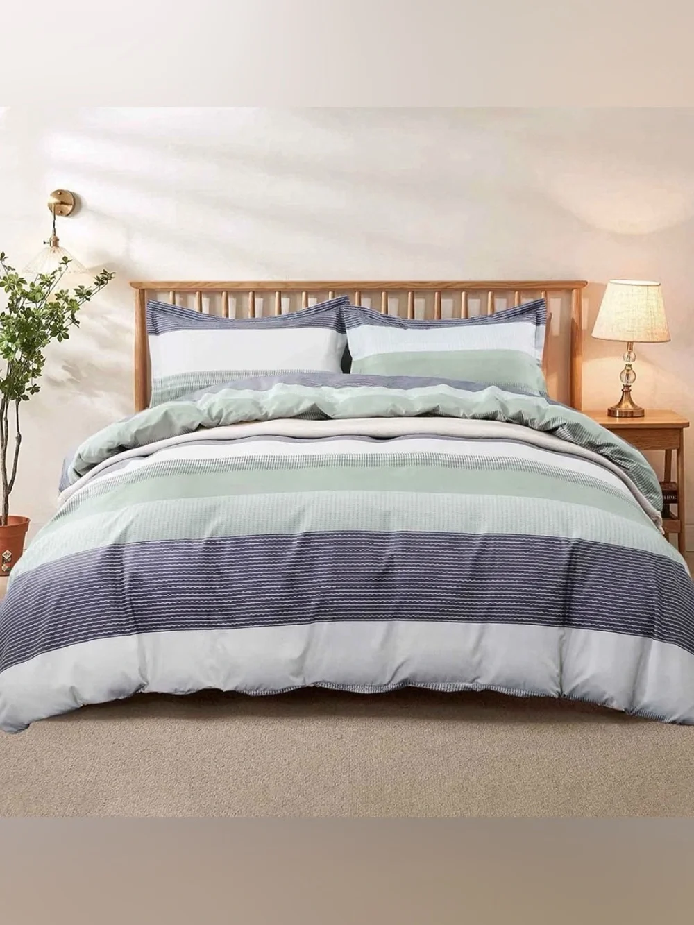 Nanko Queen Duvet Set- 5 Pieces
